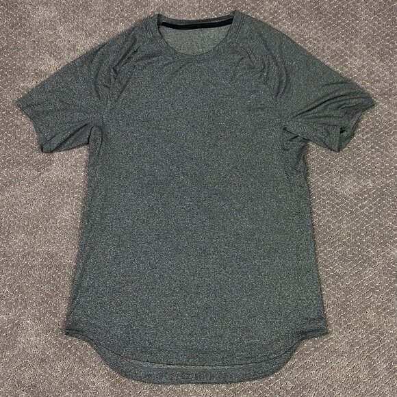 lululemon athletica Other - Lululemon Shirt Men's Gray Heather DrySense Mesh Short Sleeve Performance Gym